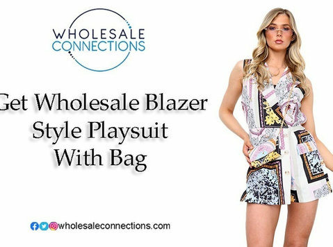 Get Wholesale Blazer Style Playsuit With Bag - Abbigliamento/Accessori