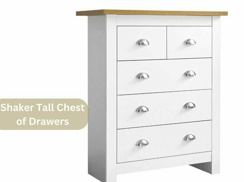 Buy Premium Tall White Chest Of Drawers at Dream Home Store - Meble/AGD