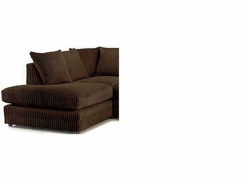 Chocolate Brown Jumbo Cord 3-4 Seater Left/right Hand Facing - Mobilă/Accesorii