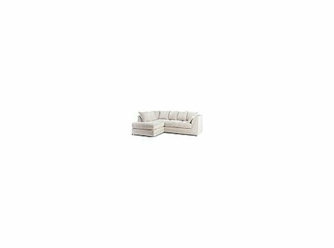 cream jumbo cord 3-4 seater corner sofa left hand facing - Móveis e decoração