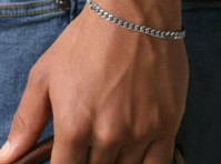 Silver Curb Bracelet - Ubrania/Akcesoria
