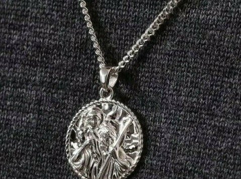 St Christopher chain necklace - Ropa/Accesorios