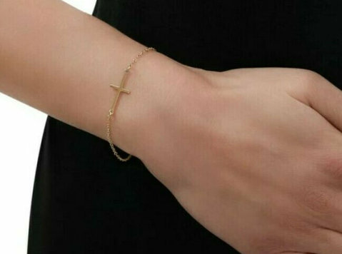 Cross silver bracelet - Συλογές/Αντίκες