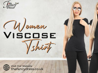 Chic Comfort: Women's Viscose T-shirts - Stylish Everyday We - Одећа/украси