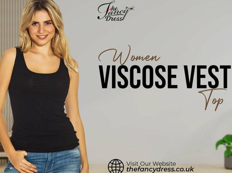 Chic Viscose Vest Top: Women's Stylish Sleeveless Fashion - Clothing/Accessories