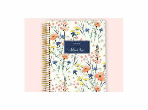 Custom Recipe Book – Floral Cover & Structured Recipe Sectio - Bücher/Spiele/DVDs