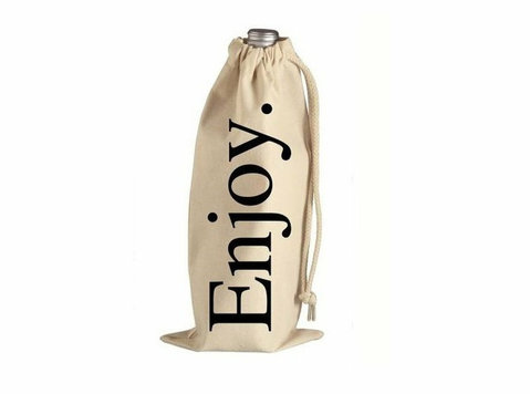 Bottle Bag, Wine Bag, Cotton Wine Packing Bag - Ruha/Ékszer