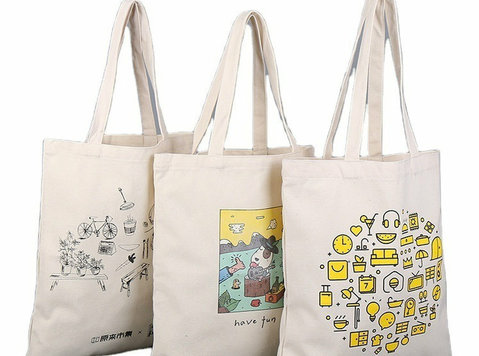 Calico Bag, Tote Bag, Logo Printed Shopping Bag - Ubrania/Akcesoria