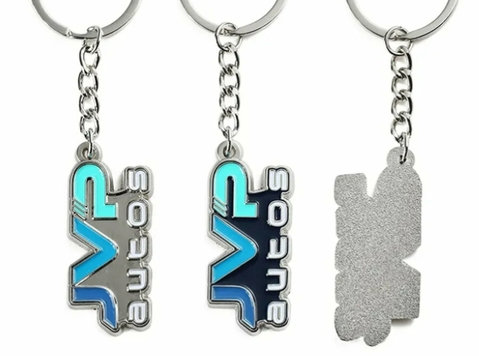 Jvp Multi-color Concave Painted Keychain - Kolekcionējami/antīki priekšmeti