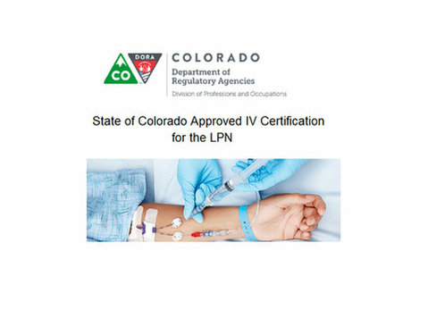 LPN IV Certification March 21, 2024 3 Days Colorado - Andet
