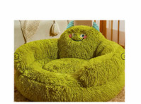 The Green Furry Monster Pet Bed! 🐾lovepetin.com - Hayvanlar/Evcil hayvanlar