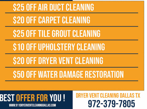 911 Dryer Vent Cleaning Dallas Tx - อื่นๆ