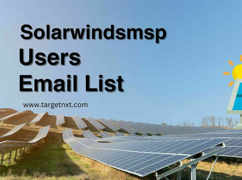 How Solarwinds Msp Users Email List to help your campaign?Ou - Другое