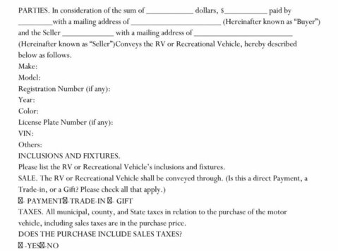 Motorcycle Bill of Sale Form Template in Printable Pdf Forma - อื่นๆ