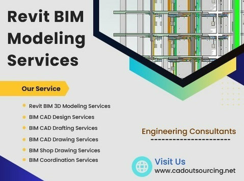 Revit Bim Modeling Services Provider - Cad Outsourcing Usa - Останато
