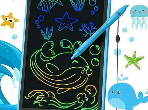 Hockvill Lcd Writing Tablet for Kids 8.8 Inch, Toys for Girl - Książki/Gry/DVD