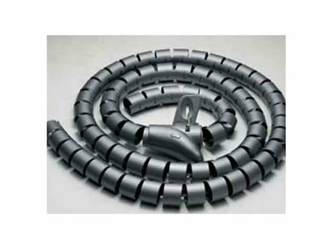 Buy Spiral Cable Zip Wrap Black 20mm x 1.5m (0.8" x 4.92ft) - Electronics