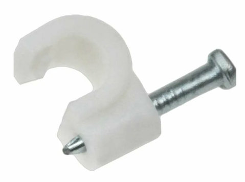 Nail-in Rg6 Clip 100pk (8.0mm) - Electronics