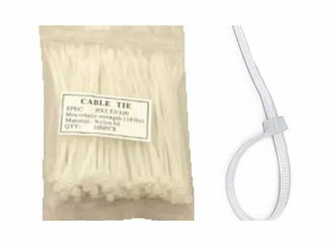 Nylon Cable Tie 18lbs 100 pcs per Pack - Elektronik