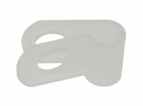 R-type Cable Clamp 1/8" Clear 100pk - Eletronicos