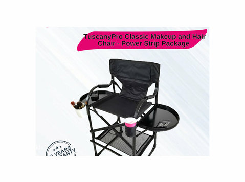 Classic Makeup And Hair Chair Power Strip Package - Meubles
