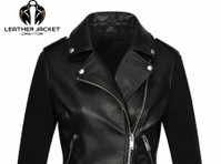 Exclusive Women’s Leather Motorcycle Jacket - Riided/Aksessuaarid