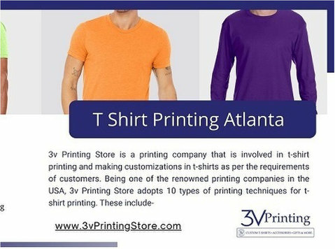 Premium T-shirt Printing Services in Atlanta - Clothing/Accessories