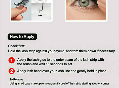 Strong Hold Eye Lash Adhesive for Extensions & Lashes - Drugo