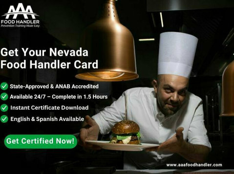 Get your Nevada Food Handler Card - 100% Online - Classes: Other