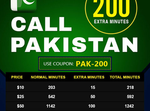Cheap international calls to Pakistan from Usa - Datortehnika/internets