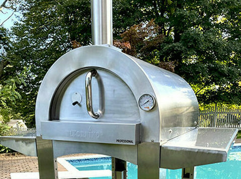 Professional Plus Wood Fired Pizza Oven With Stand - Mebel/Peralatan