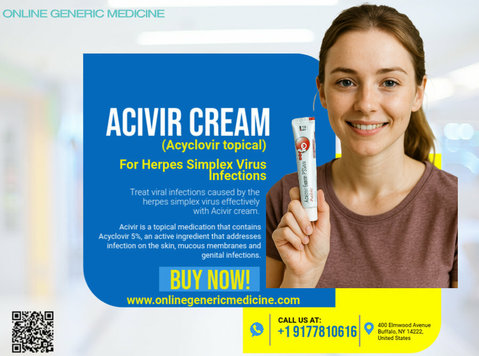 Buy Acyclovir topical cream (Acivir) | OnlineGenericMedicine - Autres