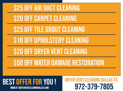 911 Dryer Vent Cleaning Dallas Tx - نظافت