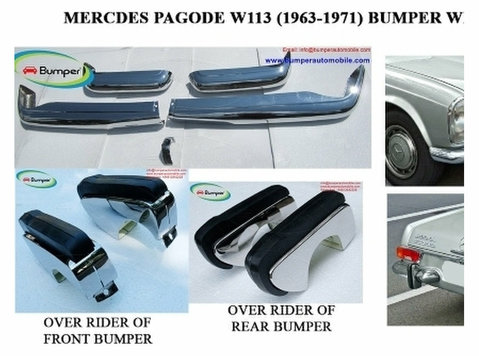 Mercedes Pagode W113 bumpers with over rider (1963 -1971) - Cars/Motorbikes
