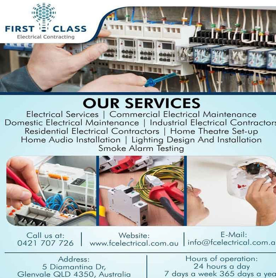 First Class Electrical Contracting in Toowoomba Electrical Goods & Appliances in Queensland