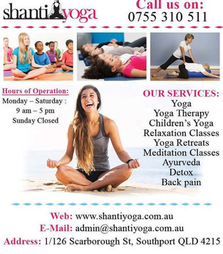Shanti Yoga | Yoga Teacher Training in Gold Coast - Gyms, Personal Trainers & Fitness Classes