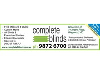 Complete Blinds - Roller Blinds & Interior Plantation (1) - Ventanas & Puertas