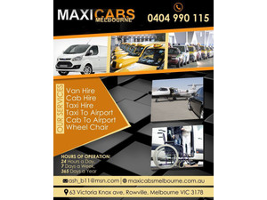 Maxi cab hire Melbourne | Maxi van hire Melbourne - Taxi Companies