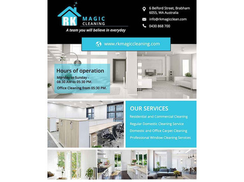 Residential And Commercial Cleaning Perth | Rk Magic - Pulizia e servizi di pulizia