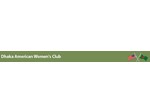 Dhaka American Women's Club (1) - Expat-klubit ja -yhdistykset
