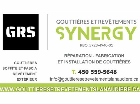 Gouttières et revêtements Synergy - Construction et Rénovation