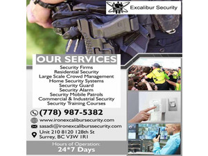 Excalibur Security Services Inc in Vancouver - Security services