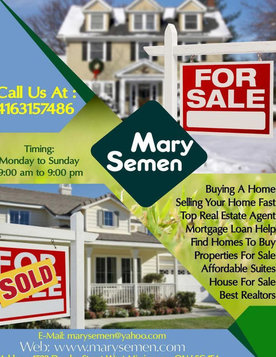 Top realtors Etobicoke | Mary Semen sales Representative - Estate Agents