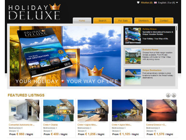 Holiday Deluxe. Luxurious Vacation Rentals worldwide. - Atputas Nomas