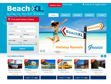 Beach XL. All Holiday Homes in Greece! - Affitti Vacanza