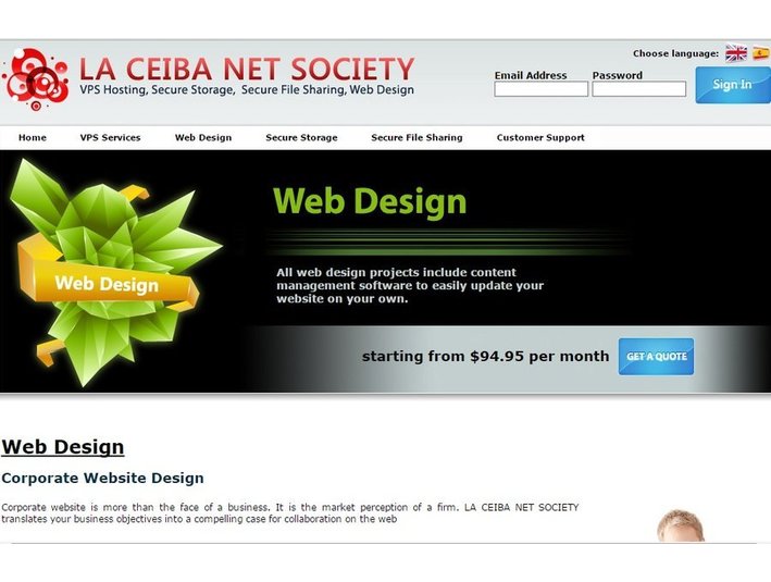 LA CEIBA NET SOCIETY - Hostování a domény