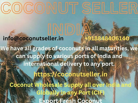 COCONUT SELLER INDIA - Import/Export