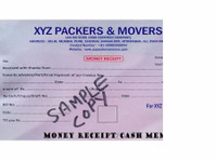 Packers and Movers Bill for Claim (3) - Removals & Transport