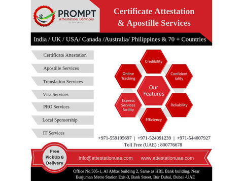 Prompt Attestation Services - Conseils