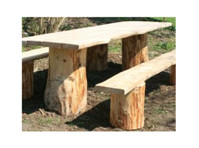 Natural Garden Benches (1) - Meble